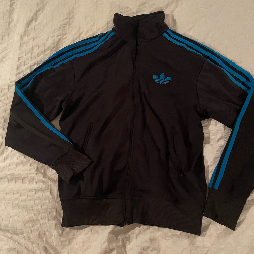 ADIDAS ORIGINAL VINTAGE lightweight athletic zip-up jacket